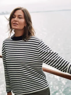 Neo Noir Rivi Stripe Knit Sweater 164957< Strik|Bluser & Skjorter