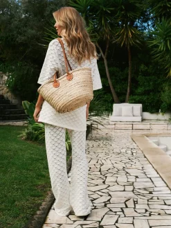 Neo Noir Rizzy Crochet Pants 165218< Bukser, Jeans & Leggings