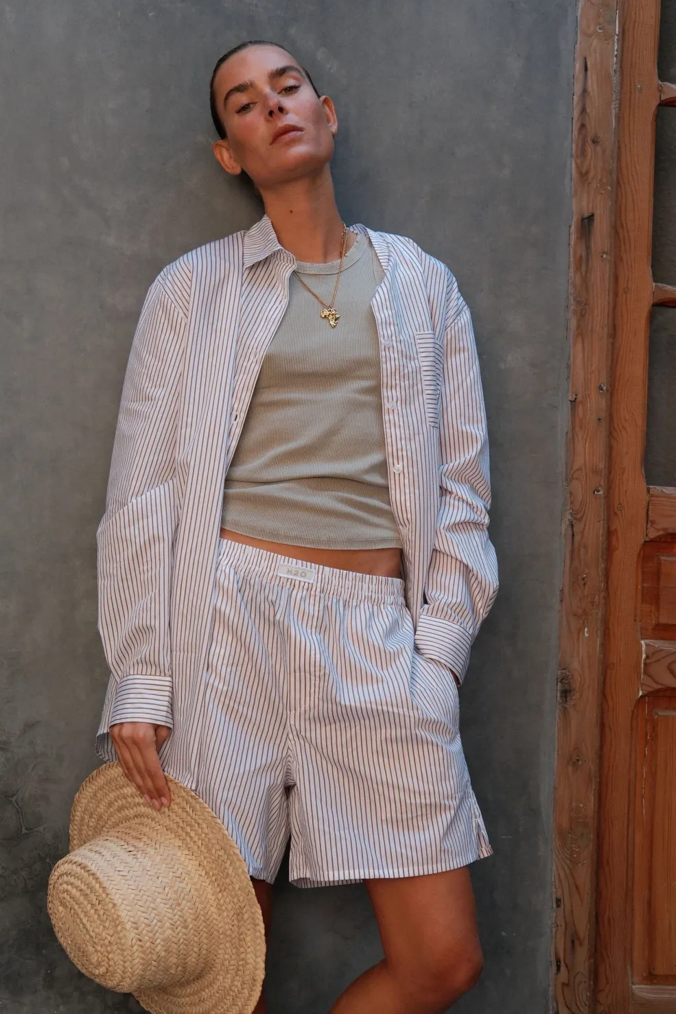 H2O Rønne Essential Pajamas Shirt L/S 101018-2< Bluser & Skjorter|Sæt 🛍️