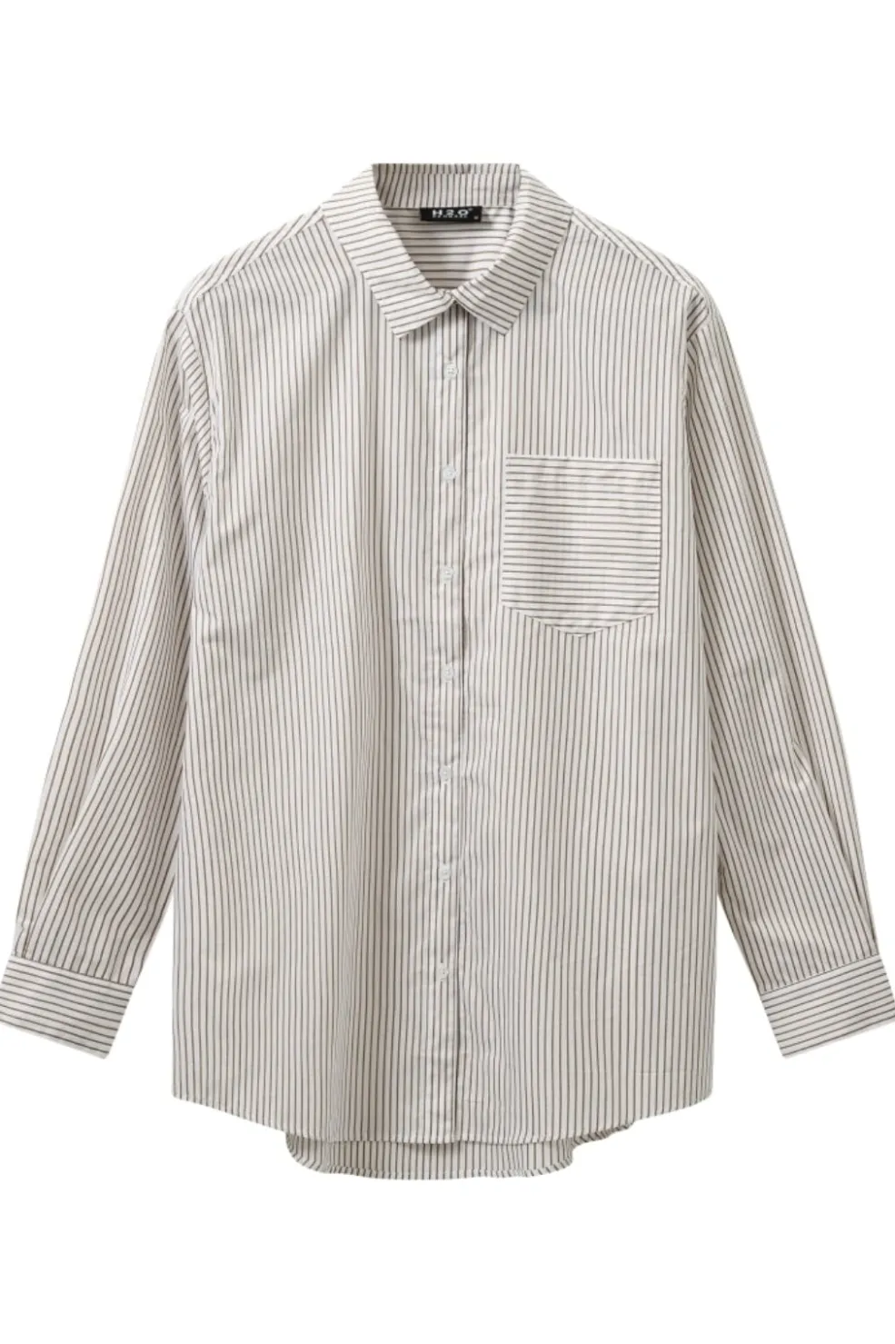 H2O Rønne Essential Pajamas Shirt L/S 101018-2< Bluser & Skjorter|Sæt 🛍️