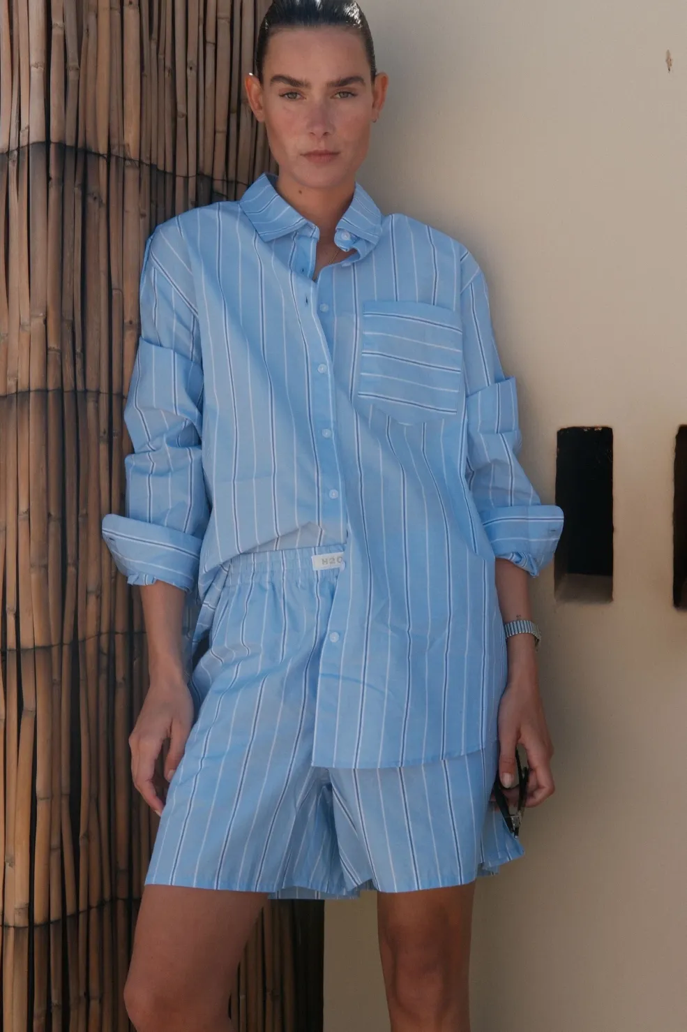 H2O Rønne Essential Pajamas Shirt L/S 101018-2< Bluser & Skjorter|Sæt 🛍️