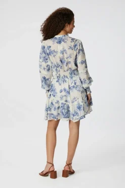 Roberta Flower Flow Dress 165425*Neo Noir