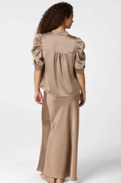 Neo Noir Roella Heavy Sateen Blouse 162590< Bluser & Skjorter|Sæt 🛍️