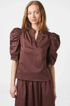 Roella Poplin Blouse 164283*Neo Noir Outlet