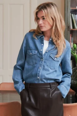 Roger Denim Shirt 162889*Neo Noir Clearance