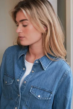 Roger Denim Shirt 162889*Neo Noir Clearance