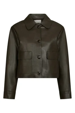 Romana Faux Pu Jacket 164349*Neo Noir Clearance