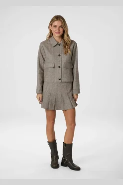 Romana Herringbone Jacket 164892*Neo Noir Sale