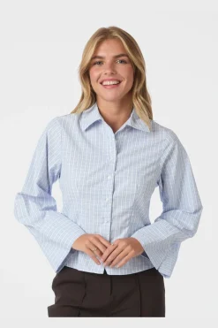 Rosa Light Check Shirt 167942*Neo Noir New