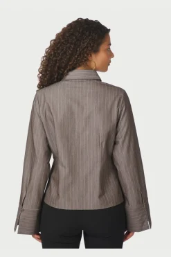 Rosa Pinstripe Melange Shirt 167016*Neo Noir Online