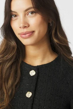 Neo Noir Rosella Boucle Mini Jacket 166488< Overtøj & Jakker