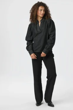 Neo Noir Rosslyn Denim Blouse 164285< Bluser & Skjorter