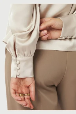 Neo Noir Rosslyn Heavy Sateen Blouse 163769< Bluser & Skjorter