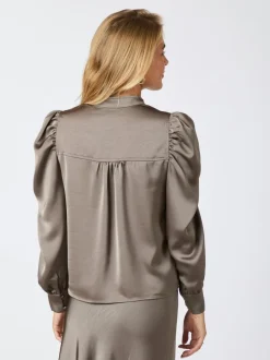 Rosslyn Heavy Sateen Blouse*Neo Noir Outlet