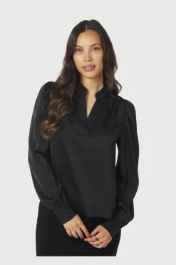 Neo Noir Rosslyn Heavy Sateen Blouse 163769< Bluser & Skjorter