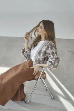 Co´Couture Rowcc Check Cardigan 32212< Cardigans