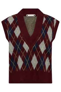 Co´Couture Rowcc Check Vest 32213< Veste