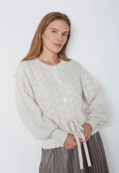 Rowcc Pointelle Tie Cardigan 32241*Co´Couture Outlet
