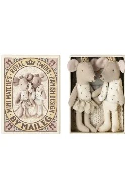 Royale Tvillinger, Lillesøster Og Lillebror I Tændstikæske*Maileg Clearance