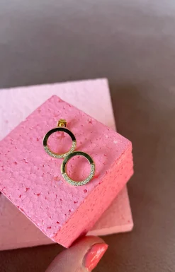 Runde Øreringe M Små Cz*Mellow Moon Sale