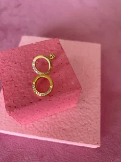 Runde Øreringe M Små Cz*Mellow Moon Sale