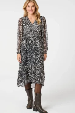 Neo Noir Saia Abstract Leo Dress 164414< Kjoler