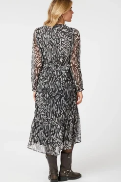 Neo Noir Saia Abstract Leo Dress 164414< Kjoler