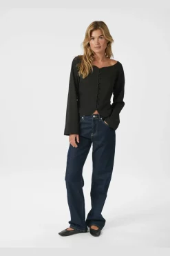 Salsa Structure Blouse 166610*Neo Noir