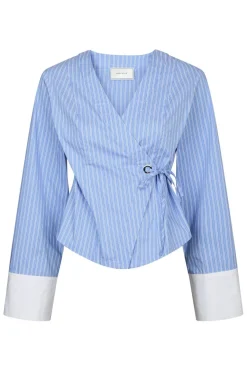 Salvia Stripe Shirt 166135*Neo Noir Online