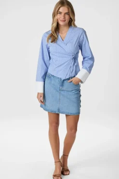 Salvia Stripe Shirt 166135*Neo Noir Online