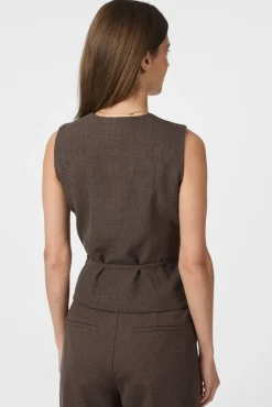 Neo Noir Samara Melange Waistcoat 165293< Veste