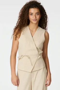 Samara Melange Waistcoat 165293*Neo Noir Clearance