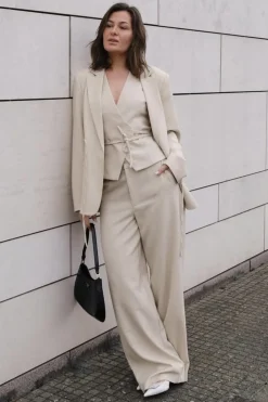 Samara Melange Waistcoat 165293*Neo Noir Clearance