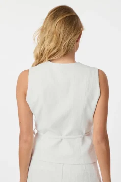 Neo Noir Samara Ramie Waistcoat 165105< Veste