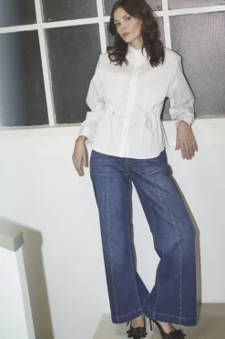 Co´Couture Sannacc Tie Waist Shirt 35893< Bluser & Skjorter|Ammevenligt Tøj