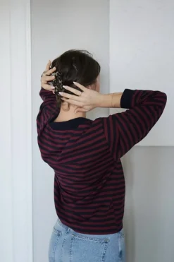 Neo Noir Sara Wide Stripe Polo Blouse 164258< Bluser & Skjorter