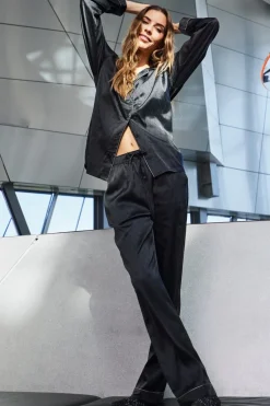 Hype The Detail Satin Pyjamas 800-43< Nattøj & Lingeri