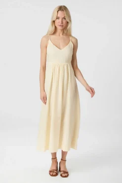 Neo Noir Savani Long Linen Dress 165480< Kjoler