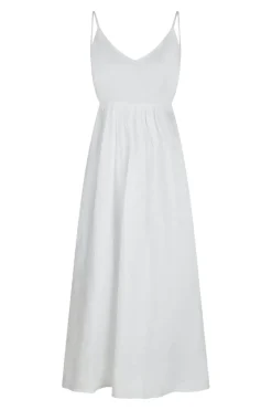 Savani Long Linen Dress 165480*Neo Noir Outlet