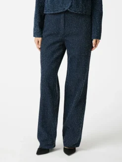 Neo Noir Shaya Denim Structure Pants 164345< Bukser, Jeans & Leggings