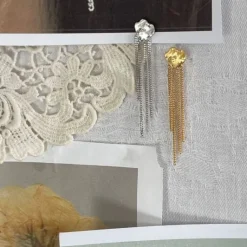 Shell Reflections Earring With Chains Silver*Stine A New