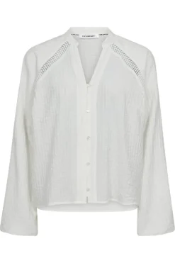 Co´Couture Shinacc Lace V-Shirt 35923< Bluser & Skjorter|Ammevenligt Tøj