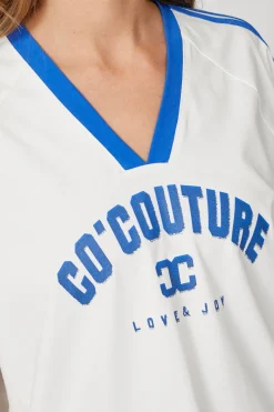 Co´Couture Siaracc Oversize Sporty V-Tee 33140< T-Shirts & Toppe