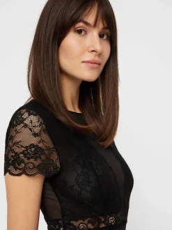 Pieces Sicca SS Bodystocking< Bluser & Skjorter|Nattøj & Lingeri