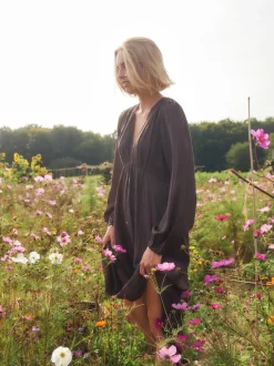 Silfi Crepe Dress 166670*Neo Noir Hot