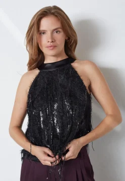 Sillacc Sequin Halter Top 35987*Co´Couture Online