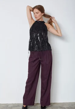 Sillacc Sequin Halter Top 35987*Co´Couture Online