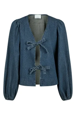 Neo Noir Silvi Overdyed Dot Blouse< Bluser & Skjorter|Ammevenligt Tøj