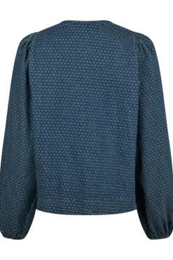 Neo Noir Silvi Overdyed Dot Blouse< Bluser & Skjorter|Ammevenligt Tøj