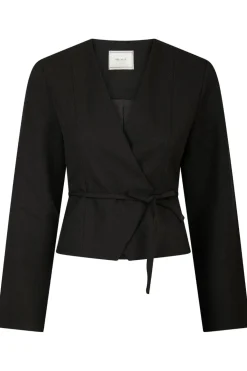 Simmi Wrap Blouse 164152*Neo Noir Discount